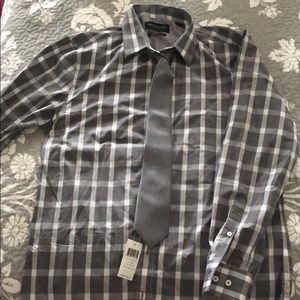 Men’s Dress Shirt and Tie Combo